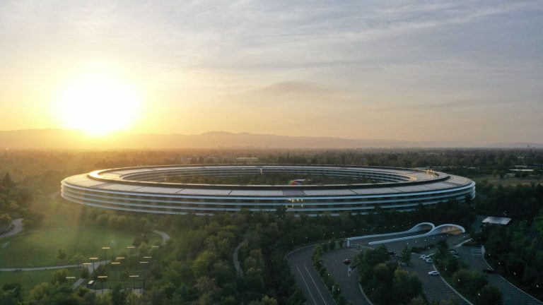 apple-park-sunset